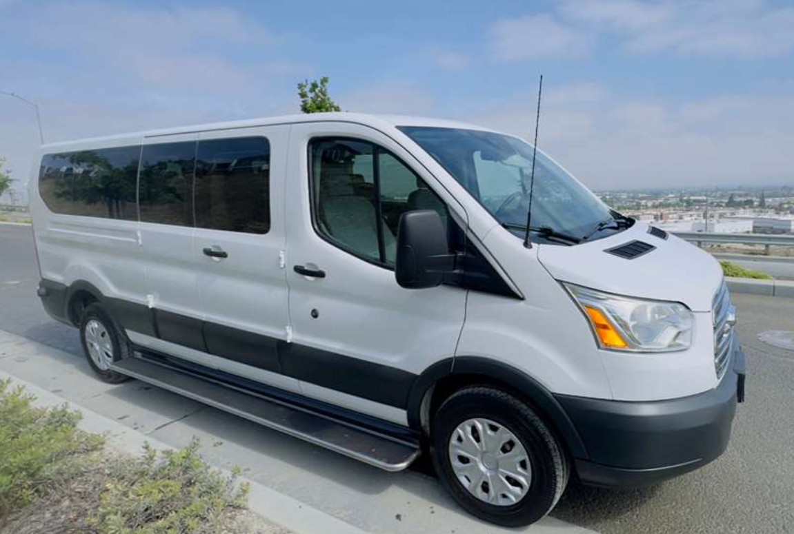 Shuttle van front view